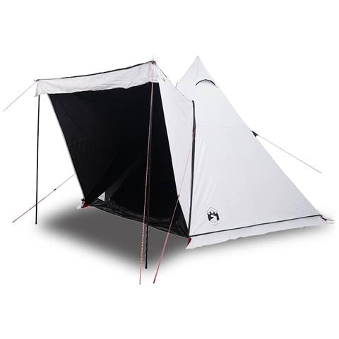 Tenda Familiare Tipi 6 Persone Bianca Tessuto Impermeabile - Foto 1