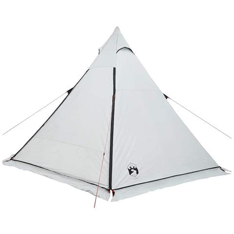 Tenda Familiare Tipi 6 Persone Bianca Tessuto Impermeabile - Foto 9