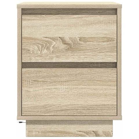 Comodini con Luci a LED 2 pz Rovere Sonoma 38x34x50 cm - Foto 9