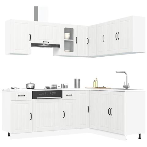 Set Mobili da Cucina 11 pz Kalmar Bianchi Legno Multistrato - Foto 2