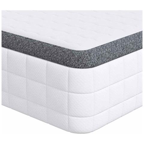 Materasso 2 pcs Bianco e Grigio 70 x 190 cm Molla Bonell - Foto 1