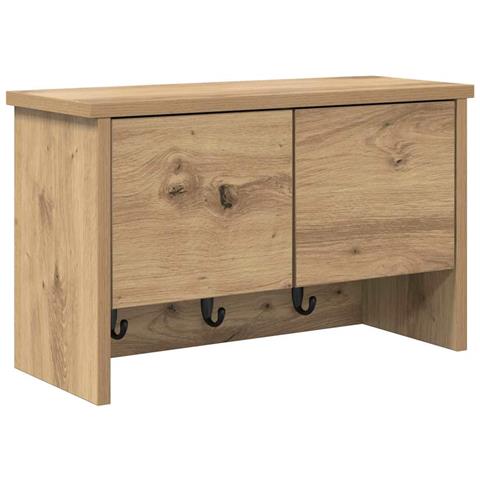 Appendiabiti a muro rovere artigianale 50 x 20 x 30 cm - Foto 1