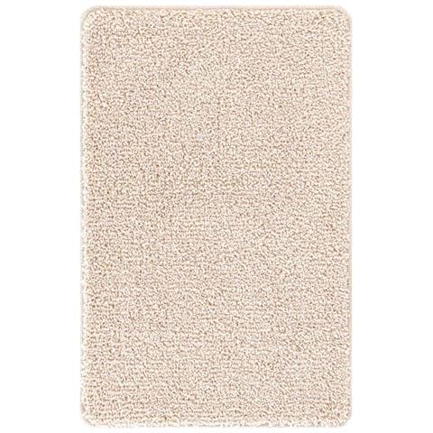 Tappeto da bagno 2 pcs Crema 50 x 50 cm Polipropilene - Foto 1