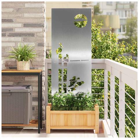 Schermo per privacy in giardino Traforo Argento 50 x 140 cm - Foto 2