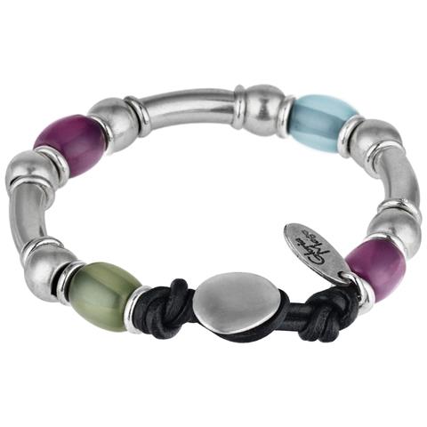 Bracciale Multicolore, Colori In Resina Placcata Argento - Foto 3