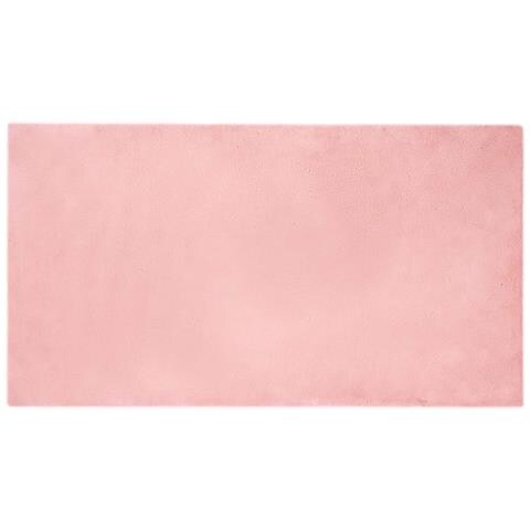 Tappeto in Pelliccia Sintetica di Coniglio Olite Rosa - Foto 1