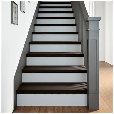 Gradini 2 pz Marrone Scuro 70x30x2 cm Legno Massello Rovere - Foto 2