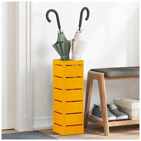 Supporto per Ombrellone Senape 15.5 x 15.5 x 49 cm Metallo - Foto 2