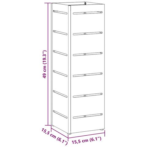 Supporto per Ombrellone Senape 15.5 x 15.5 x 49 cm Metallo - Foto 9