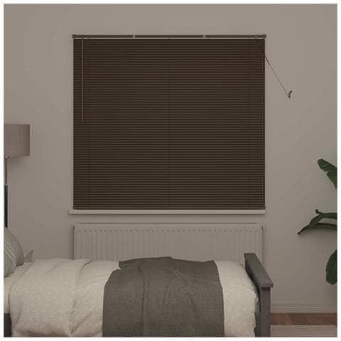 Tenda Veneziana Marrone Scuro con Motivo 150 x 140 cm PVC - Foto 2