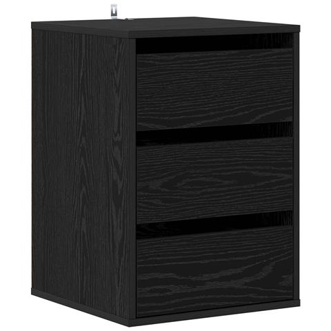 Mobile con Cassetti con cassetto Rovere Nero 41 x 40 x 58 cm - Foto 1
