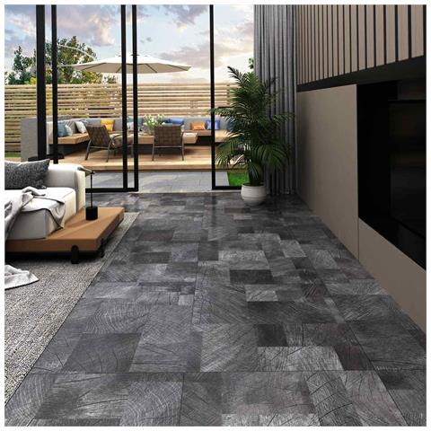 Tavole per Pavimenti 55 pcs Grigio 5,11 m² PVC - Foto 2