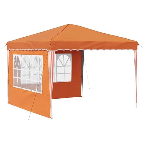 Tenda per feste a pop-up 288 x 288 x 245 cm Arancione - Foto 1