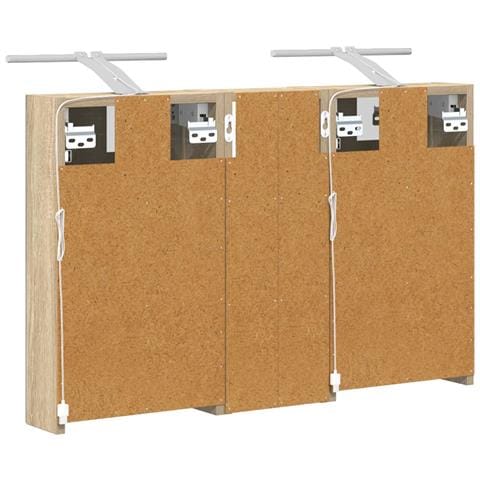 Set di Armadi da Bagno con lo scaffale 3 pcs 80 x 10,5 x 50 cm - Foto 9