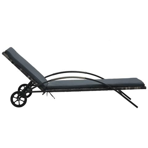 Lettini Prendisole con Tavolo in Polyrattan Antracite - Foto 2