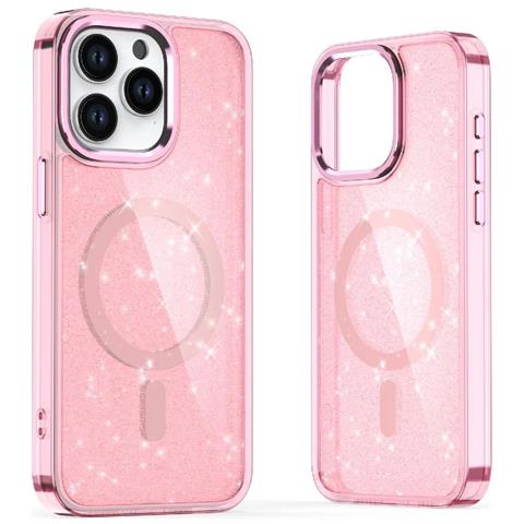 ""custodia Iphone 16 Plus"" - Rosa Con Glitter - Foto 1