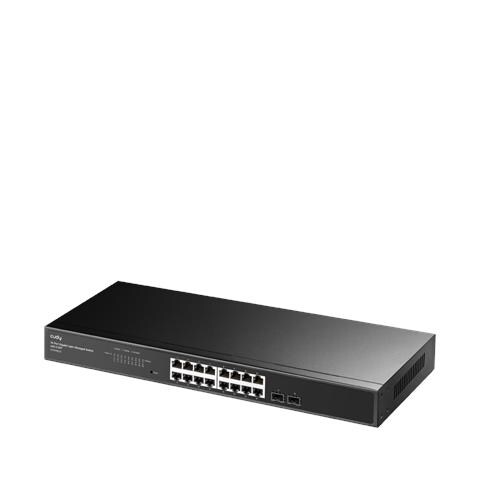 16-Port Gigabit Cloud Easy-Managed Switch with 2 SFP, GS1016ES2 1.0 Gestito L2 Gigabit Ethernet (10/100/1000) Nero - Foto 3