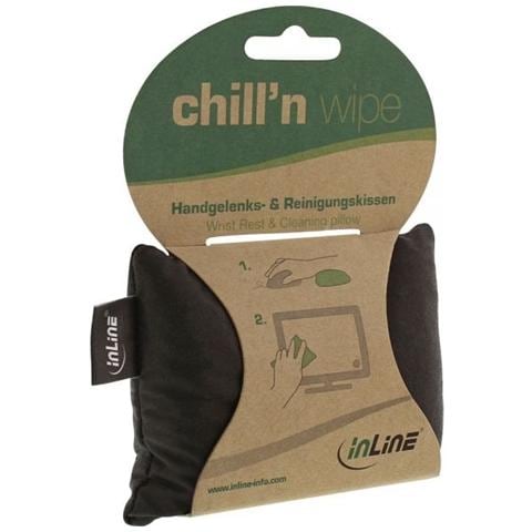 Poggia polsi 2-in-1 utilizzabile come panno microfibra pulizia touch-displays - Nero - Foto 2