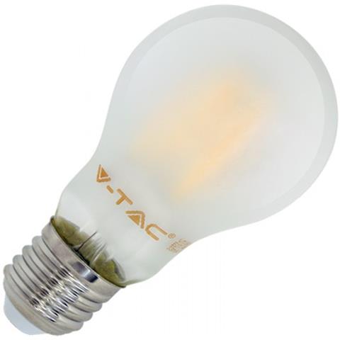 Lampadine Led E27 8w A60 Filamento Smd Bulbo Frost Luce Calda 3000k Vt-1938 4483 - Foto 3