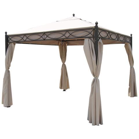 Germen - Gazebo Da Giardino In Acciaio Completo Di Pareti Laterali - Foto 2