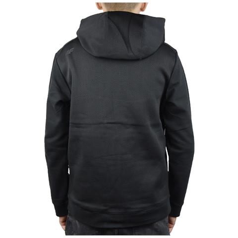 Men Hoodie X4z18-blm201blk, Uomo, Nero, Felpa, Numero: S - Foto 4