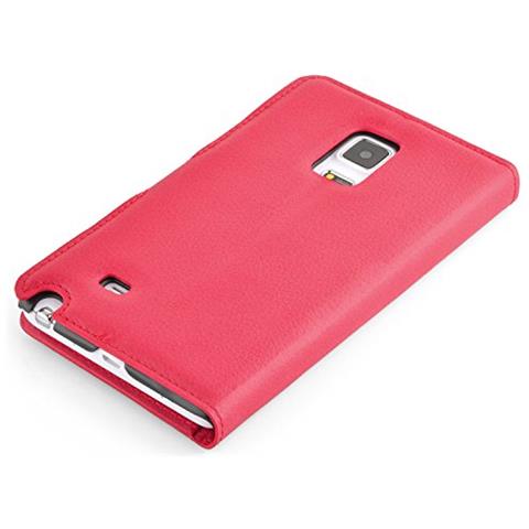 Custodia Compatibile Con Samsung Galaxy Note Edge In Rosso Carminio - Coperchio Protettiva Con Chiusura Magnetica, Funzione Stand E Tasca Per Le Carte - Foto 8