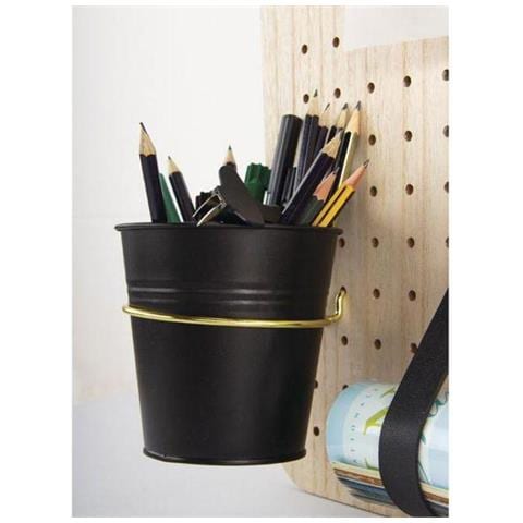 Bicchiere In Metallo Nero Ø 13 X 12 Cm - Foto 4