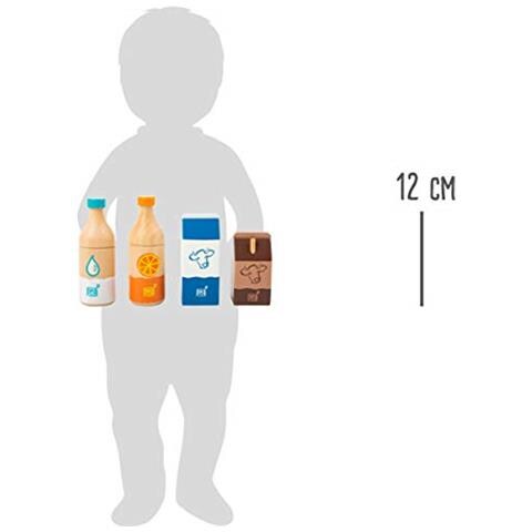 -11438 Set Bevande Fresh, Legno, Ruolo, Accessori Per Ogni Negozio, 4 Pezzi Giocattoli, Multicolore, 11438 - Foto 2