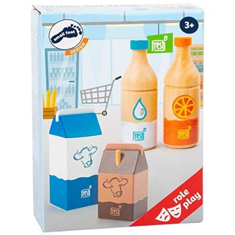 -11438 Set Bevande Fresh, Legno, Ruolo, Accessori Per Ogni Negozio, 4 Pezzi Giocattoli, Multicolore, 11438 - Foto 4