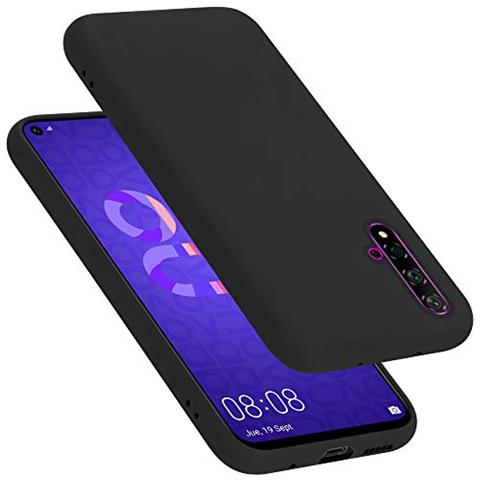 Custodia Compatibile Con Huawei Nova 5t / Honor 20 / Honor 20s In Liquid Nero - Coperchio Protettivo In Silicone Tpu Flessibile - Foto 1