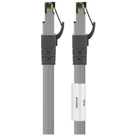 Goobay - Patch-kabel - Rj-45 (m) Bis Rj-45 (m) - 10 M - Sftp, Pimf - Cat 8.1 - Halogenfrei, Geformt, Ohne Haken, Verseilt - Grau (55141) - Foto 2