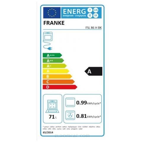 Fsl86hbk Forno Elettrico Incasso 60 Cm 71 Lt Multifunzione Nero - Foto 2