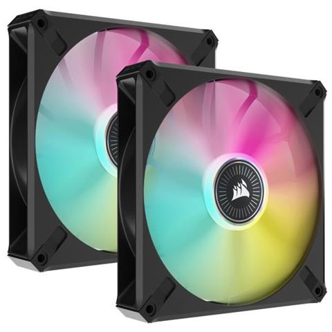 ML ELITE Series, ML140 RGB ELITE, 140mm Magnetic Levitation RGB Fan with AirGuide, Dual Pack with Lighting Node CORE - Foto 1