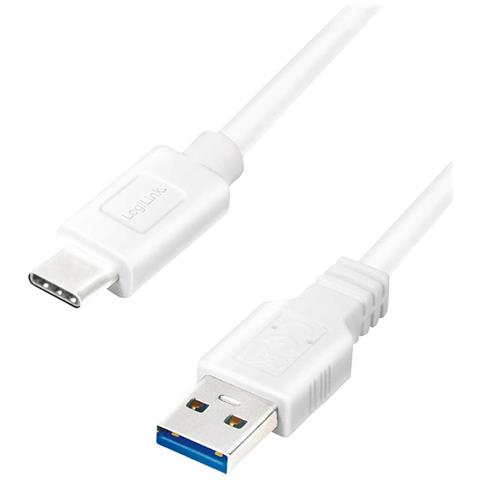 Cavo Logilink Usb 3.2 Gen 1x1 Cu0174 1 M, Bianco, Usb-a Maschio, Usb-c Maschio - Foto 9