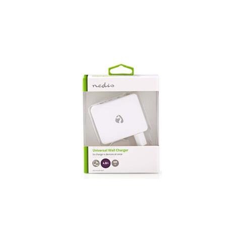 WCHAU481AWT Caricabatterie per dispositivi mobili Smartphone, Tablet Bianco AC - Foto 2