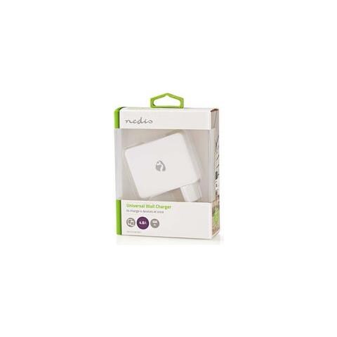 WCHAU481AWT Caricabatterie per dispositivi mobili Smartphone, Tablet Bianco AC - Foto 4