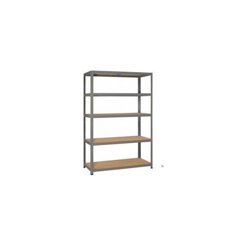 Scaffale Portaoggetti Strong, 5 Ripiani, Zincato D - Foto 1