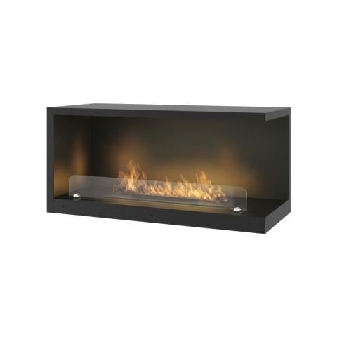 Inside 800 Vers 2 - Biocamino Da Incasso Angolare, Apertura Destra - 80  - Bruciatore Lineare 50cm / Capienza 1l - Foto 1