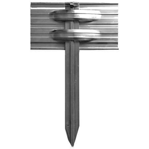 Set Di Ancoraggio A Terra Per Bordure Per Aiuole In Alluminio Ultra Resistenti 10 Cm | Bordure Per Aiuole | Aiuole Giardino - Foto 1