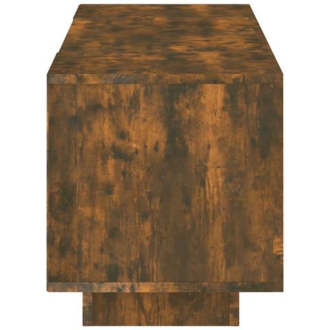 Mobile Porta TV con Luci LED Rovere Fumo 160x35x40 cm - Foto 2