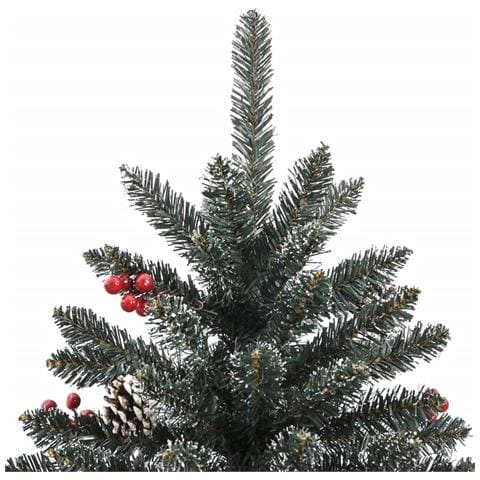 Albero Di Natale Artificiale Con Base Verde 180 Cm Pvc - Foto 2
