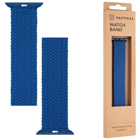 Cinturino L 750 Originale Braided String Per Apple Watch 1-2-3-4-5-6-7-se 38 40 41mm Blu - Foto 1