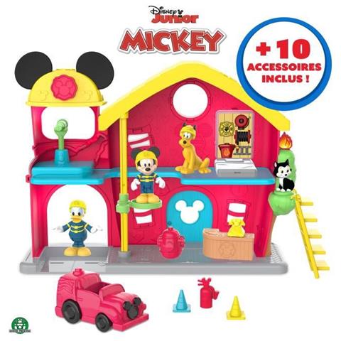 Disney - La Stazione Dei Pompieri Di Mickey 14 -pezzetto - Con Funzioni Sonore - Giocattolo Per Bambini Di 3 Anni - Mcc19 - Foto 1