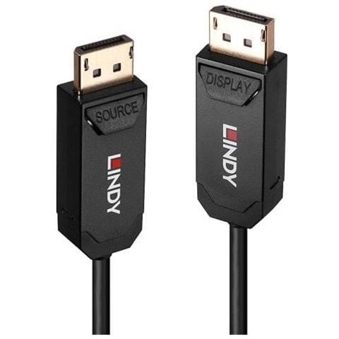 38522 Cavo Displayport 10 M Nero (20m Fibre Optic Hybrid Dp 2.0 Uhbr1) - Foto 1