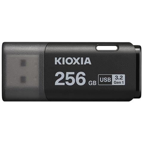 Kioxia TransMemory U301, 256 GB, USB tipo A, 3.2 Gen 1 (3.1 Gen 1), Cuffia, 8 g, Nero - Foto 1