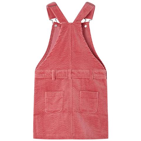Abito Scamiciato Da Bambina Velluto A Coste Rosa 128 - Foto 2