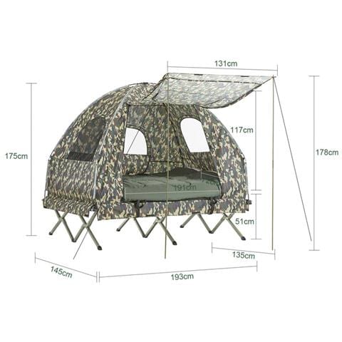 Brandina Pieghevole Campeggio Tenda Da Campeggio Con Materasso Multicolori 193x145x178cm Ogs61-l-tn - Foto 8