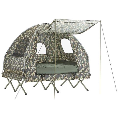 Brandina Pieghevole Campeggio Tenda Da Campeggio Con Materasso Multicolori 193x145x178cm Ogs61-l-tn - Foto 1
