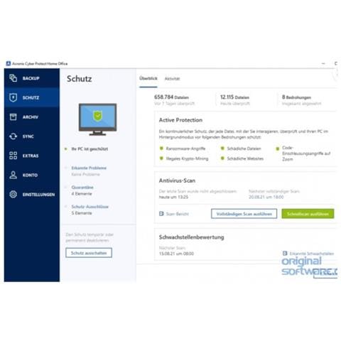 Cyber Protect Home Office 3 Licenze 3 PC. - Foto 3