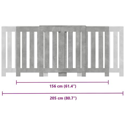 Copertura Termosifone Grigio Cemento 205x21,5x83,5 Multistrato - Foto 2